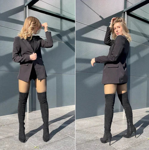 MEDIAS DE INVIERNO CON TEJIDO POLAR