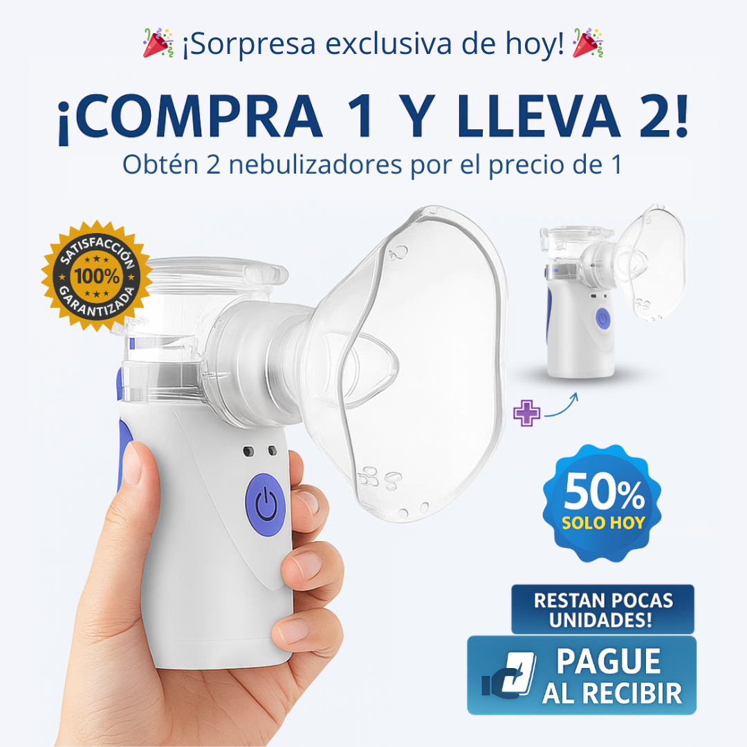 [COMPRA 1 Y LLEVA 2] Nebulizador Portátil - RespiraFÁCIL 🎁👶